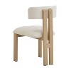 Sapphtopaz Modern Dining Chairs Set of 2 Upholstered Kitchen Chair with Curved Back & Metal Legs Armless Accent Chairs for Living Room, Kitchen - 4 of 4