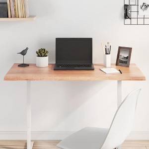 vidaXL Table Top Light Brown 39.4"x23.6"x0.8" Treated Solid Wood Oak Live Edge - 1 of 4