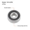 Unique Bargains 1614-2RS Ball Bearings Double Shield Chrome Steel 4 Pcs - 2 of 4