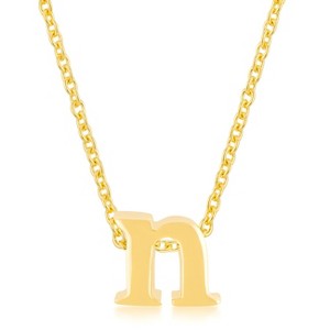 Slickblue Stylish Custom Initial Necklace for Women, 18" Link Chain+2" Ext., Rose Gold/Gold/Silver Options, b-z Options - 1 of 3