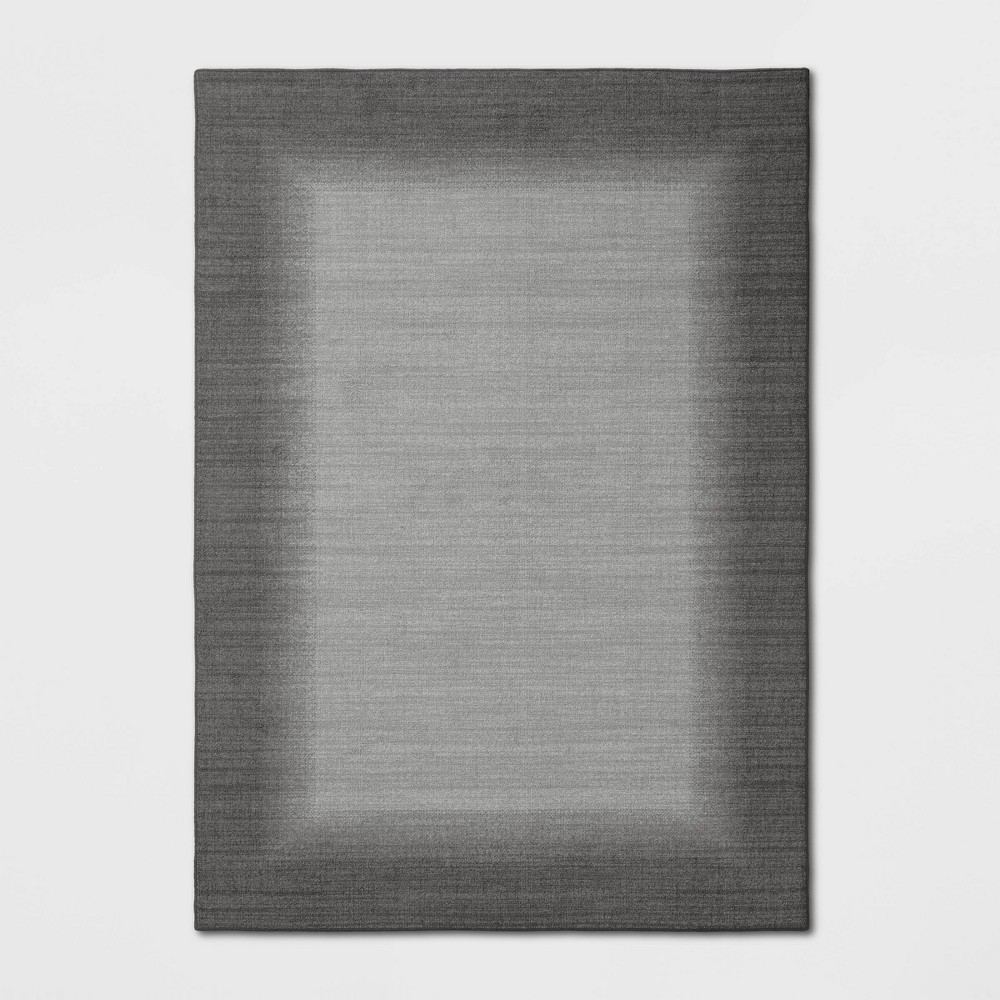 5'x7' Good Fashion Border Rug Gray - Room Essentials™