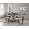 Carolina Living Diana Dining Chair - Set of 2 - Vintage Walnut - Peppered Upholstery - 2 of 4