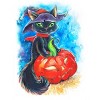 Men's Design By Humans halloween. the witch cat By POLINART Tank Top - 2 of 3