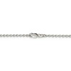 Black Bow Jewelry 2.25mm Sterling Silver Classic Solid Cable Chain Necklace - image 3 of 4