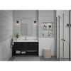Progress Lighting Martenne 1-Light Vanity Light, Matte Black, Seeded Glass, Urban Industrial - 2 of 3