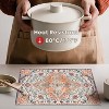 Aoibox Boho Vinyl Placemats Set of 4, Washable Non-Slip Woven Plastic Table Mats for Party Kitchen Dining Decor - 2 of 4