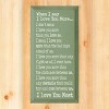 Slickblue Love You More Quote Wall Art, Solid Knotty Pine, Rustic Wood Sign, Farmhouse Style Decor, Color Options - 2 of 3