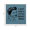 Slickblue Rustic Bar Decor Sign 7x7 – Solid Wood Plaque with Funny Quote, Shelf or Wall Display, 10 Color Options - 3 of 3