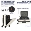 YONWAY 3 Piece Luggage Set, Expandable Hardside Carry-On Luggage, with front opening, with TSA lock & Spinner Wheels, for Travel - 2 of 4