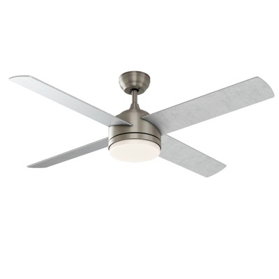 Warmiplanet 52" Ceiling Fan with Lights Remote Control, Sand Nickel,DC Motor,5 Blades
