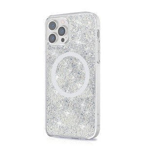 SaharaCase Sparkle Case with MagSafe for Apple iPhone 13 Pro Clear Silver (CP00151) - 1 of 4
