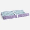 Bacati - Isabella Paisley Aqua/Lilac/Purple Floret Changing Pad Cover - 4 of 4