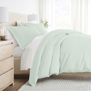 3 Piece Duvet Cover & Shams Set - Soft and Breathable, Double Brushed Microfiber, Wrinkle Free - Becky Cameron - 1 of 4