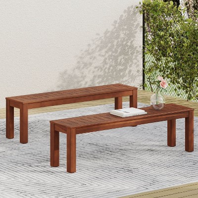 Manila Wooden Modern Beach for outdoor Garden dining table-Christopher Knight Home
