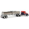 First Gear DCP 1/64 Red & Blue Kenworth W990 76in Sleeper with Brenner Chemical Tank Trailer 60-1731 - 3 of 4