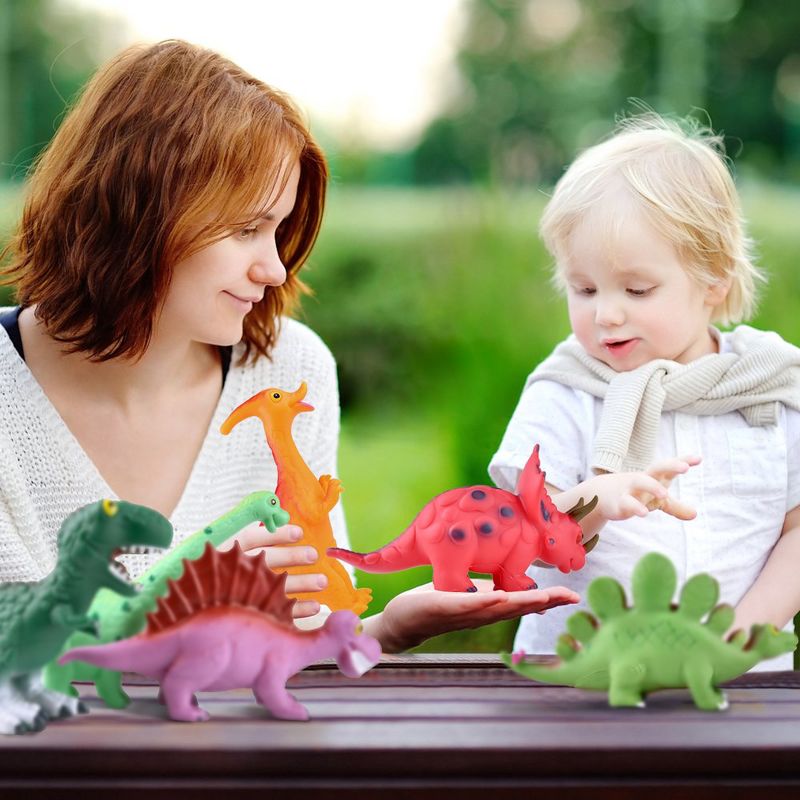 Fun Little Toys Baby Dino Bath Toys, 6 pcs, 3 of 8