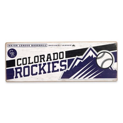 Mlb Colorado Rockies Baseball Field Metal Panel : Target