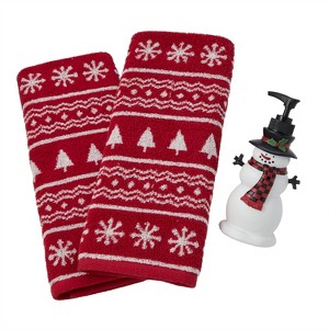 SKL Home 3pc Fair Isle Hand Towels and Woodland Winter Lotions - 1 of 4
