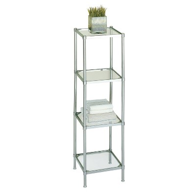 Chrome 6-Tier Bath Storage Shelving Unit