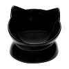 Park Life Designs 2c Oscar Tilt Cat Bowl - Black - 2 of 4