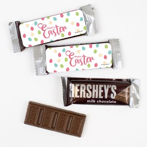 44 Pcs Bulk Easter Candy Hershey's Snack Size Chocolate Bar Party Favors (19.8 oz, Approx. 44 Pcs) - Colorful Eggs - 1 of 2