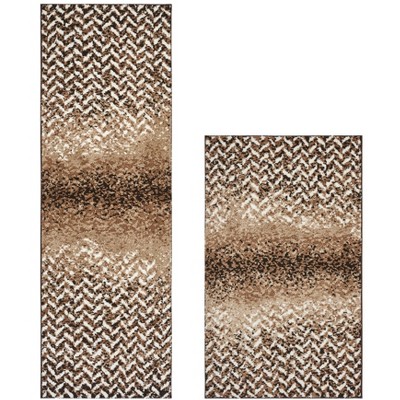 Casablanca Collection 100% Micro Polyester 2 Piece Bath Rug Set - Better Trends