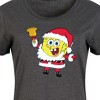 Women's SpongeBob SquarePants Dear Santa Graphic T-shirt Dress - Heather Charcoal - Small - 2 of 4