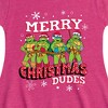Girls' - Teenage Mutant Ninja Turtles - Merry Christmas Dude Fit & Flair Cap Sleeve Dress - 2 of 2