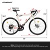 FIONECA 700C Road Bike ¨C 16-Speed, Lightweight Aluminum Frame & Disc Brakes, Unisex - 3 of 4
