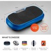 LifePro Blue Fitness Platform: Enhance Your Home Workouts with Our All-in-One Vibration Plate and Loop Bands - 2 of 4