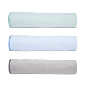 3-Pack Reversible Plush Microfiber Yoga Towels, Ultra Soft