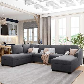 Modern Large U-Shaped Sectional Sofa - ModernLuxe