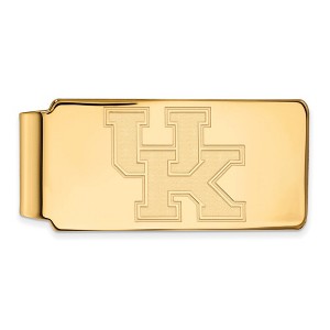 Black Bow Jewelry 10k Yellow Gold Kentucky Wildcats NCAA Money Clip - 1 of 3