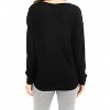 Women's Long Sleeve Vneck Tee - LEIMERE - 3 of 3