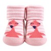 Hudson Baby Infant Girls Socks Boxed Giftset, Flamingo, One Size - 4 of 4