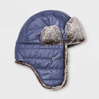 boys navy trapper hat