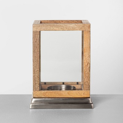 Wood & Glass Lantern Medium - Hearth & Hand™ with Magnolia