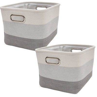 Lambs & Ivy Gray Ombre Storage Basket - 2 Pack