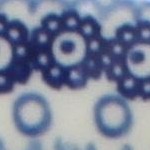 vintage blue daisy