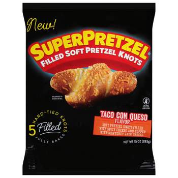SuperPretzel Frozen Knots Taco Con Queso - 5ct/10oz