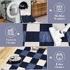 Washable Runner Rug – Ultra-Thin Foldable, Modern Plaid Print, Decorative Carpet for Bedroom & Dining Room - 3 of 4