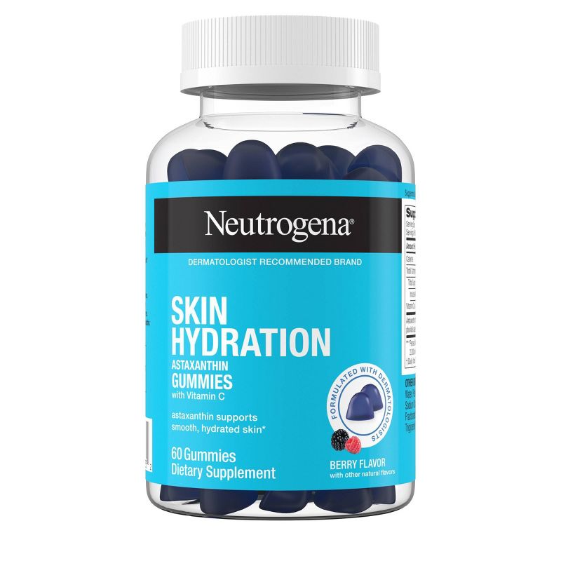Neutrogena Skin Hydration Astaxanthin Gummies with Vitamin C - Berry Flavor - 60 ct, 3 of 12