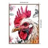 Amanti Art Red Rooster by Justyna Jaszke Framed Canvas Wall Art - 3 of 4