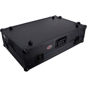 ProX ATA Flight Style Wheel Road Case For RANE Four DJ Controller with 1U Rack Space - All Black Black - 1 of 4
