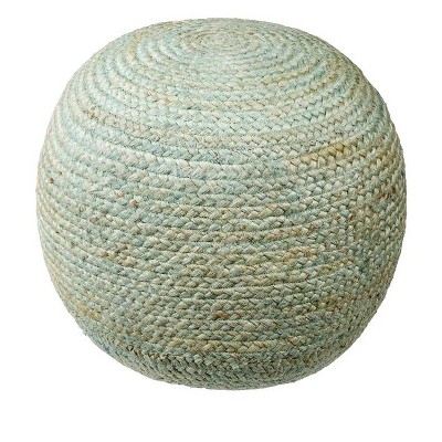 Mark & Day Hardegg 16"H x 20"W x 20"D Natural Fiber Pouf