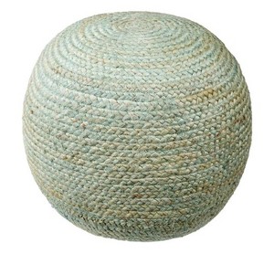 Mark & Day Hardegg 16"H x 20"W x 20"D Natural Fiber Pouf - 1 of 4