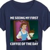 Women's - Disney - Belle First Coffee Of The Day Short Sleeve Graphic T-Shirt - 2 of 4