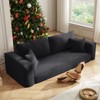 Aukfa Sleeper Sofa Couches for Living Room, Luxury Modern Couch with Deep Seat, No Assembly Required, 3 Seater, Black - 2 of 4