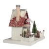 Cody Foster 8.0 Inch Santa's House Village Putz Light Up Retro Village Buildings - 3 of 4