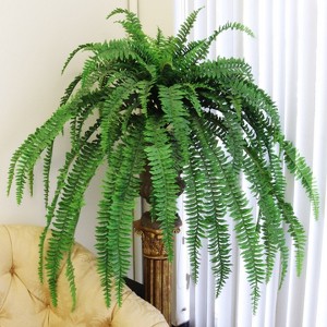 Floral Home 82" Boston Fern with 77 Lifelike Fronds - 2-Piece - 1 of 4